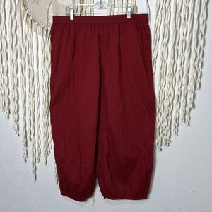 Gudrun Sjoden NWOT Burgundy Ballon Pant Size XL